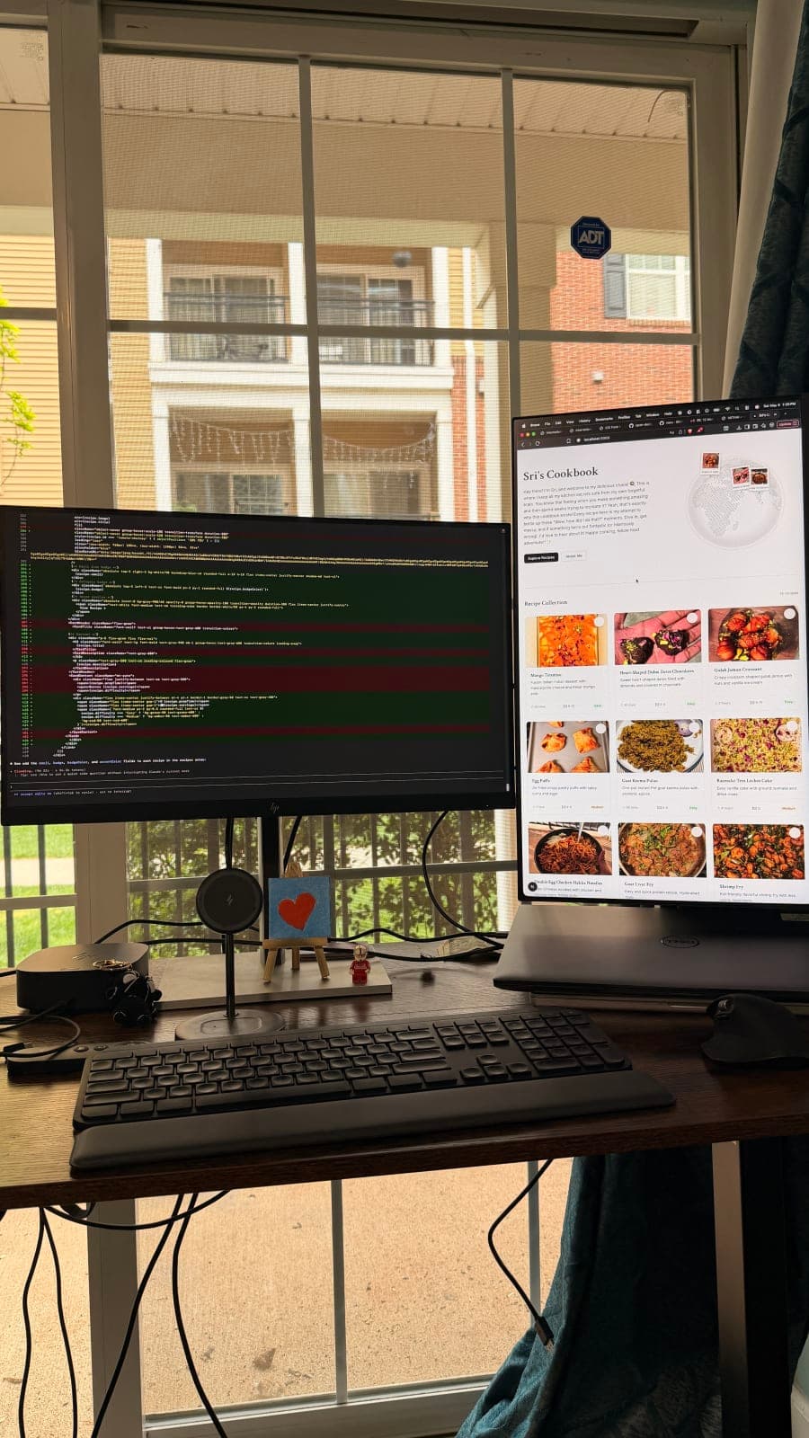 Sri's desk setup